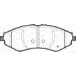 Jeu de 4 plaquettes de frein avant OPEN PARTS BPA0645.22 - Visuel 2