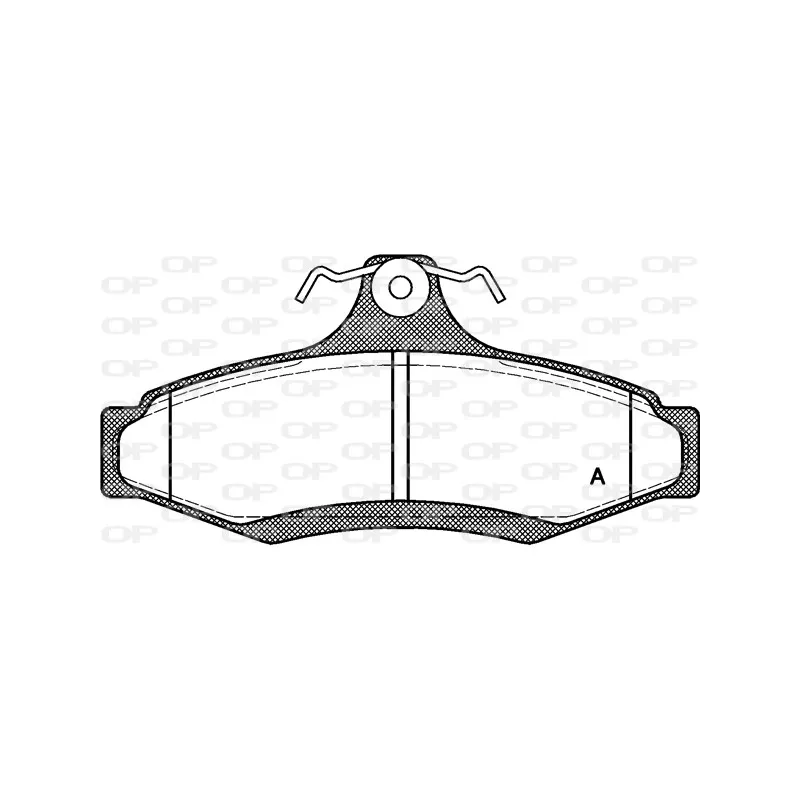 Jeu de 4 plaquettes de frein arrière OPEN PARTS BPA0646.10