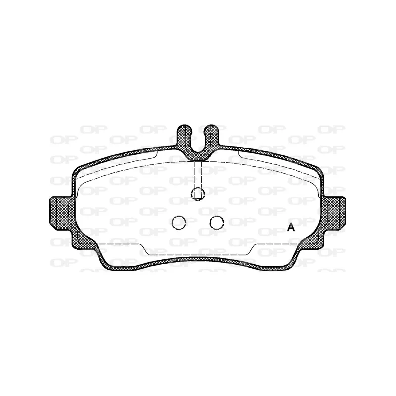 Jeu de 4 plaquettes de frein avant OPEN PARTS BPA0650.00