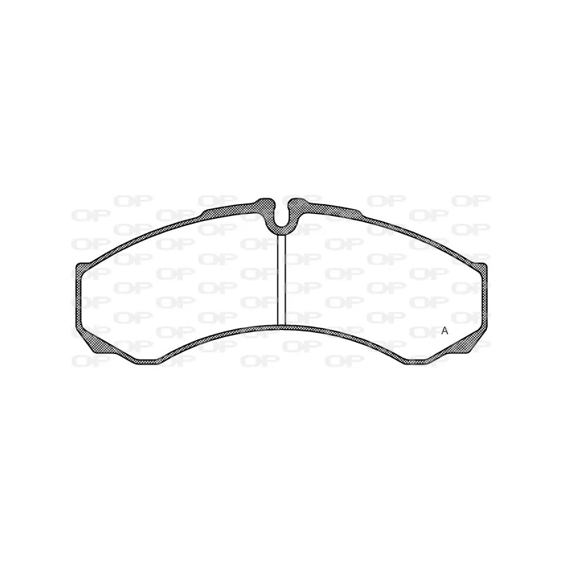 Jeu de 4 plaquettes de frein avant OPEN PARTS BPA0651.10