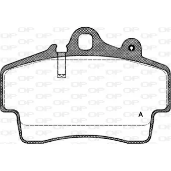 Jeu de 4 plaquettes de frein avant OPEN PARTS BPA0653.00