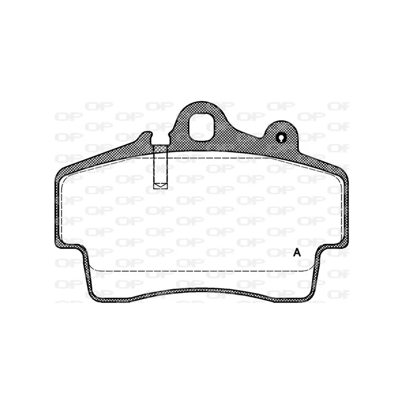 Jeu de 4 plaquettes de frein avant OPEN PARTS BPA0653.00