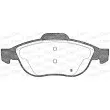 Jeu de 4 plaquettes de frein avant OPEN PARTS BPA0660.11 - Visuel 2