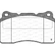 Jeu de 4 plaquettes de frein avant OPEN PARTS BPA0666.02 - Visuel 2