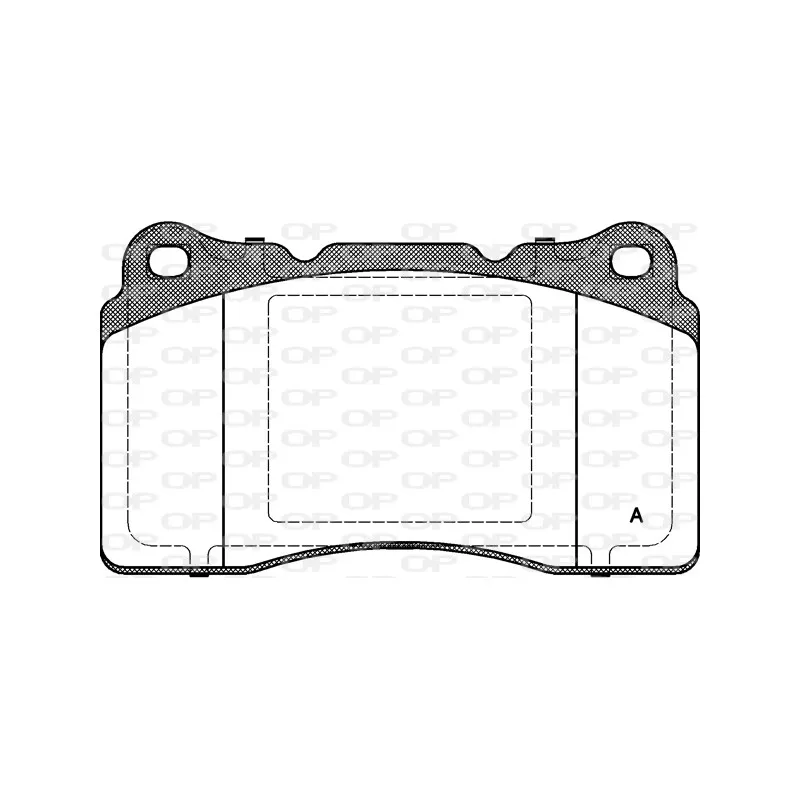 Jeu de 4 plaquettes de frein avant OPEN PARTS BPA0666.10