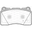 Jeu de 4 plaquettes de frein avant OPEN PARTS BPA0666.12 - Visuel 2