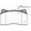 Jeu de 4 plaquettes de frein avant OPEN PARTS BPA0666.14 - Visuel 2