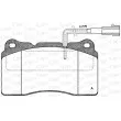 Jeu de 4 plaquettes de frein avant OPEN PARTS BPA0666.22 - Visuel 1
