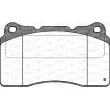 Jeu de 4 plaquettes de frein avant OPEN PARTS BPA0666.22 - Visuel 2