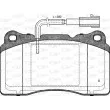 Jeu de 4 plaquettes de frein avant OPEN PARTS BPA0666.51 - Visuel 1