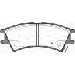 Jeu de 4 plaquettes de frein avant OPEN PARTS BPA0675.02 - Visuel 1