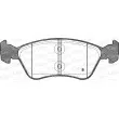 Jeu de 4 plaquettes de frein avant OPEN PARTS BPA0676.02 - Visuel 2