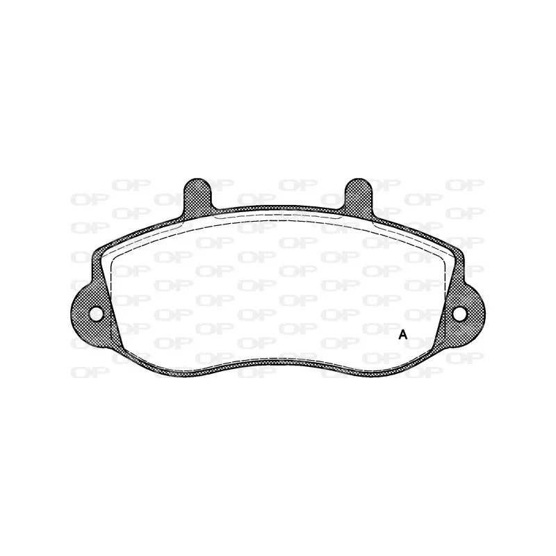Jeu de 4 plaquettes de frein avant OPEN PARTS BPA0677.00
