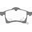 Jeu de 4 plaquettes de frein avant OPEN PARTS BPA0683.02 - Visuel 1