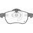 Jeu de 4 plaquettes de frein avant OPEN PARTS BPA0683.02 - Visuel 2