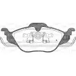 Jeu de 4 plaquettes de frein avant OPEN PARTS BPA0684.02 - Visuel 1