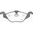 Jeu de 4 plaquettes de frein avant OPEN PARTS BPA0684.02 - Visuel 2