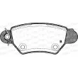 Jeu de 4 plaquettes de frein arrière OPEN PARTS BPA0685.02 - Visuel 2