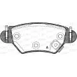 Jeu de 4 plaquettes de frein arrière OPEN PARTS BPA0685.22 - Visuel 1