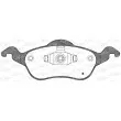 Jeu de 4 plaquettes de frein avant OPEN PARTS BPA0691.00 - Visuel 2
