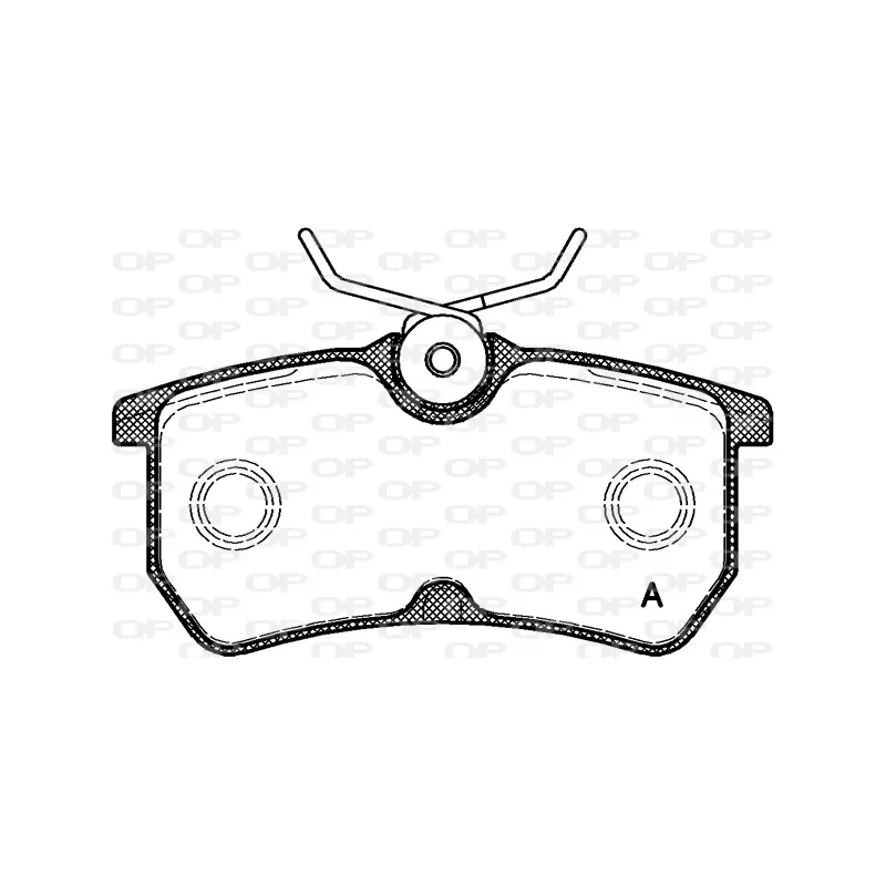 Jeu de 4 plaquettes de frein arrière OPEN PARTS BPA0693.00