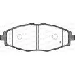 Jeu de 4 plaquettes de frein avant OPEN PARTS BPA0696.00 - Visuel 2