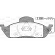 Jeu de 4 plaquettes de frein avant OPEN PARTS BPA0697.01 - Visuel 1