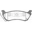 Jeu de 4 plaquettes de frein arrière OPEN PARTS BPA0698.01 - Visuel 2