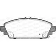 Jeu de 4 plaquettes de frein avant OPEN PARTS BPA0700.02 - Visuel 1