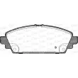 Jeu de 4 plaquettes de frein avant OPEN PARTS BPA0700.02 - Visuel 2