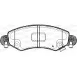 Jeu de 4 plaquettes de frein avant OPEN PARTS BPA0702.12 - Visuel 1