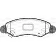 Jeu de 4 plaquettes de frein avant OPEN PARTS BPA0702.21 - Visuel 1