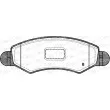 Jeu de 4 plaquettes de frein avant OPEN PARTS BPA0702.21 - Visuel 2