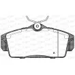Jeu de 4 plaquettes de frein avant OPEN PARTS BPA0704.00 - Visuel 1