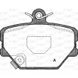 Jeu de 4 plaquettes de frein avant OPEN PARTS BPA0705.02 - Visuel 1