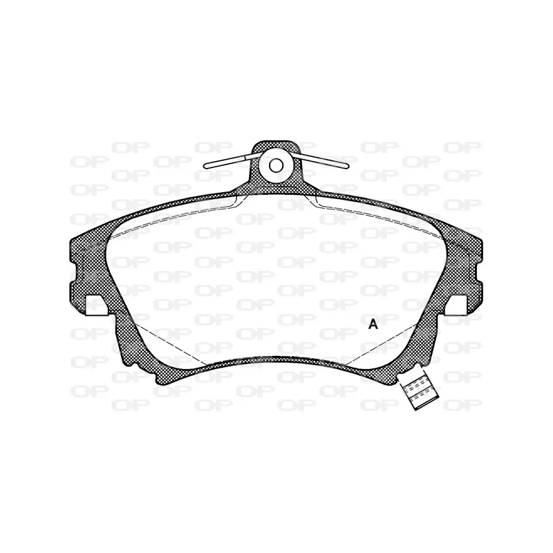 Jeu de 4 plaquettes de frein avant OPEN PARTS BPA0708.02