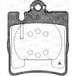 Jeu de 4 plaquettes de frein arrière OPEN PARTS BPA0709.10 - Visuel 1