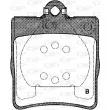 Jeu de 4 plaquettes de frein arrière OPEN PARTS BPA0709.10 - Visuel 2