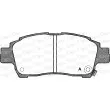 Jeu de 4 plaquettes de frein avant OPEN PARTS BPA0712.02 - Visuel 1