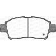 Jeu de 4 plaquettes de frein avant OPEN PARTS BPA0712.02 - Visuel 2
