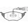 Jeu de 4 plaquettes de frein avant OPEN PARTS BPA0718.11 - Visuel 1