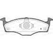 Jeu de 4 plaquettes de frein avant OPEN PARTS BPA0718.11 - Visuel 2