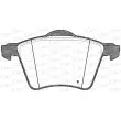 Jeu de 4 plaquettes de frein avant OPEN PARTS BPA0721.02 - Visuel 2