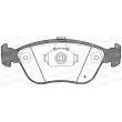 Jeu de 4 plaquettes de frein avant OPEN PARTS BPA0722.00 - Visuel 1