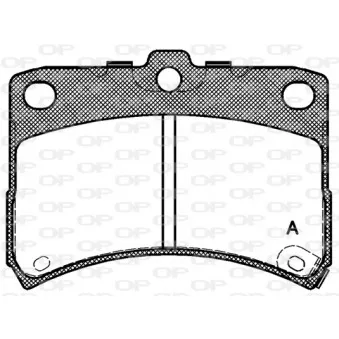 Jeu de 4 plaquettes de frein avant OPEN PARTS BPA0723.02