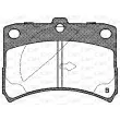 Jeu de 4 plaquettes de frein avant OPEN PARTS BPA0723.02 - Visuel 2