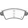 Jeu de 4 plaquettes de frein avant OPEN PARTS BPA0726.10 - Visuel 2