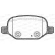 Jeu de 4 plaquettes de frein arrière OPEN PARTS BPA0727.02 - Visuel 2