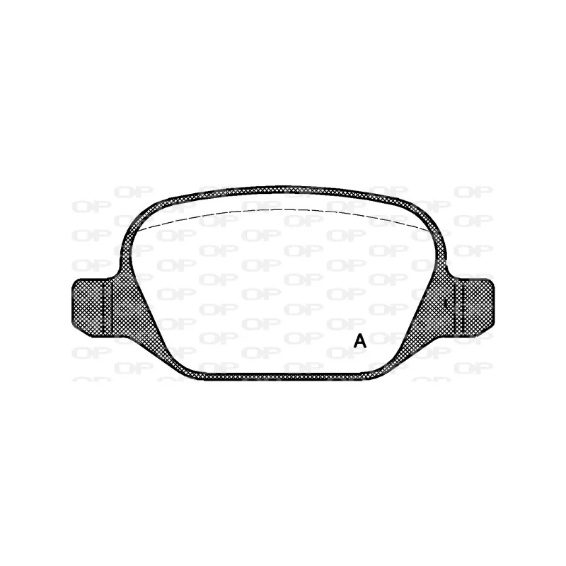 Jeu de 4 plaquettes de frein arrière OPEN PARTS BPA0727.10