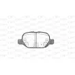 Jeu de 4 plaquettes de frein arrière OPEN PARTS BPA0727.32 - Visuel 1